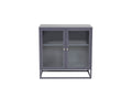 18068-205_1__1 Bakal Schrank Schrank Hellgrau 40 x 85 x 85 Glas,Stahl