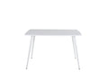 19880-300__4 Polar Tisch Rechteckiger Esstisch Weiß 120 x 75 MDF,Stahl