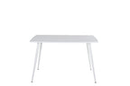 19880-300__4 Polar Tisch Rechteckiger Esstisch Weiß 120 x 75 MDF,Stahl