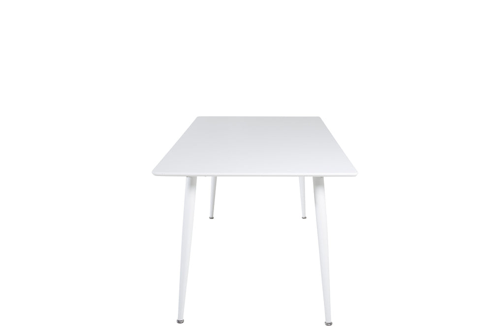 19888-300__1 Polar Tisch Rechteckiger Esstisch Weiß 180 x 90 MDF,Stahl