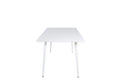 19888-300__1 Polar Tisch Rechteckiger Esstisch Weiß 180 x 90 MDF,Stahl