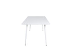 19888-300__1 Polar Tisch Rechteckiger Esstisch Weiß 180 x 90 MDF,Stahl