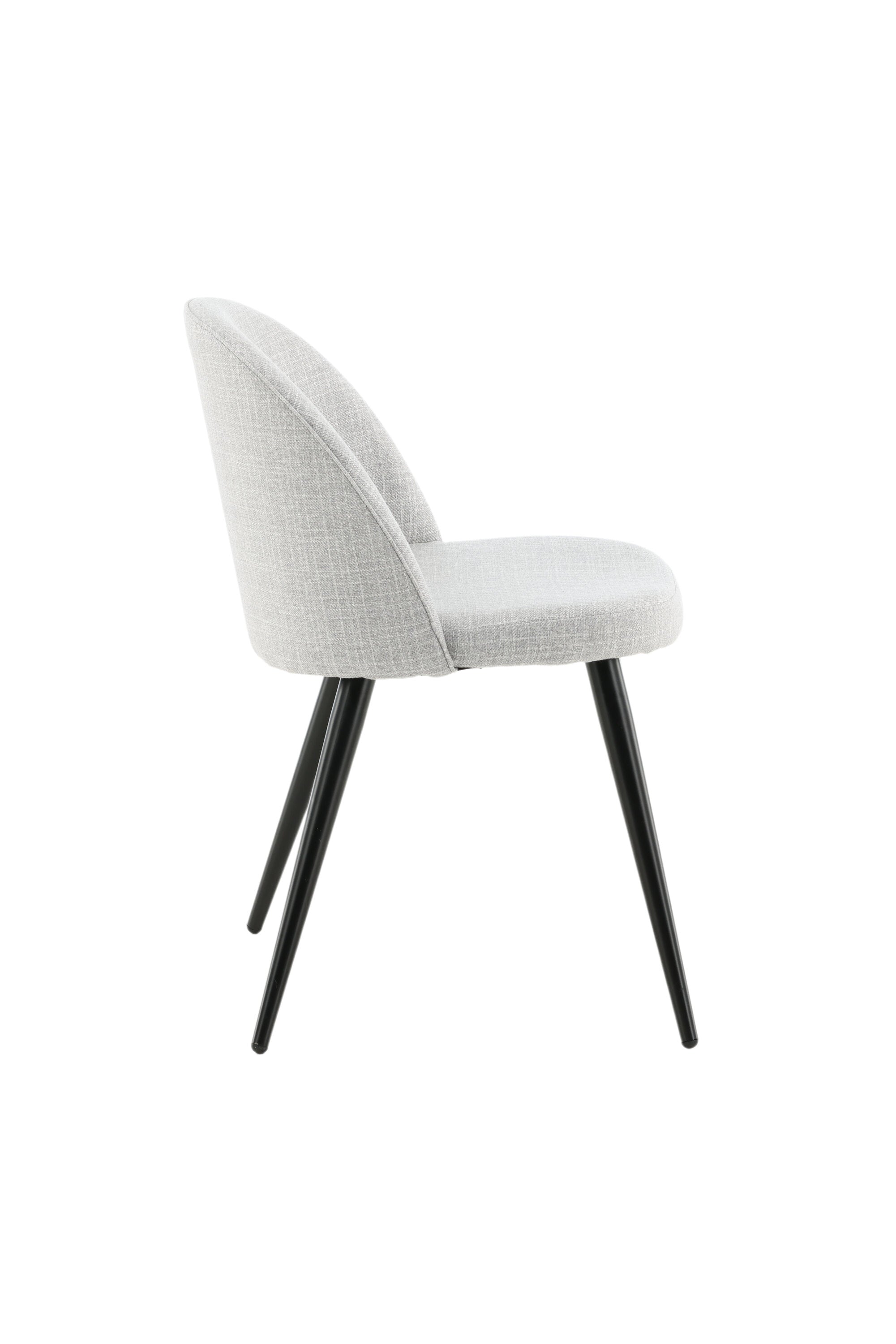 19924-855_10_os Samt Esszimmerstuhl Esszimmerstuhl Schwarz,Hellgrau 57 x 77 x 50 Bentwood,Fibre,Foam,Polyester,Steel