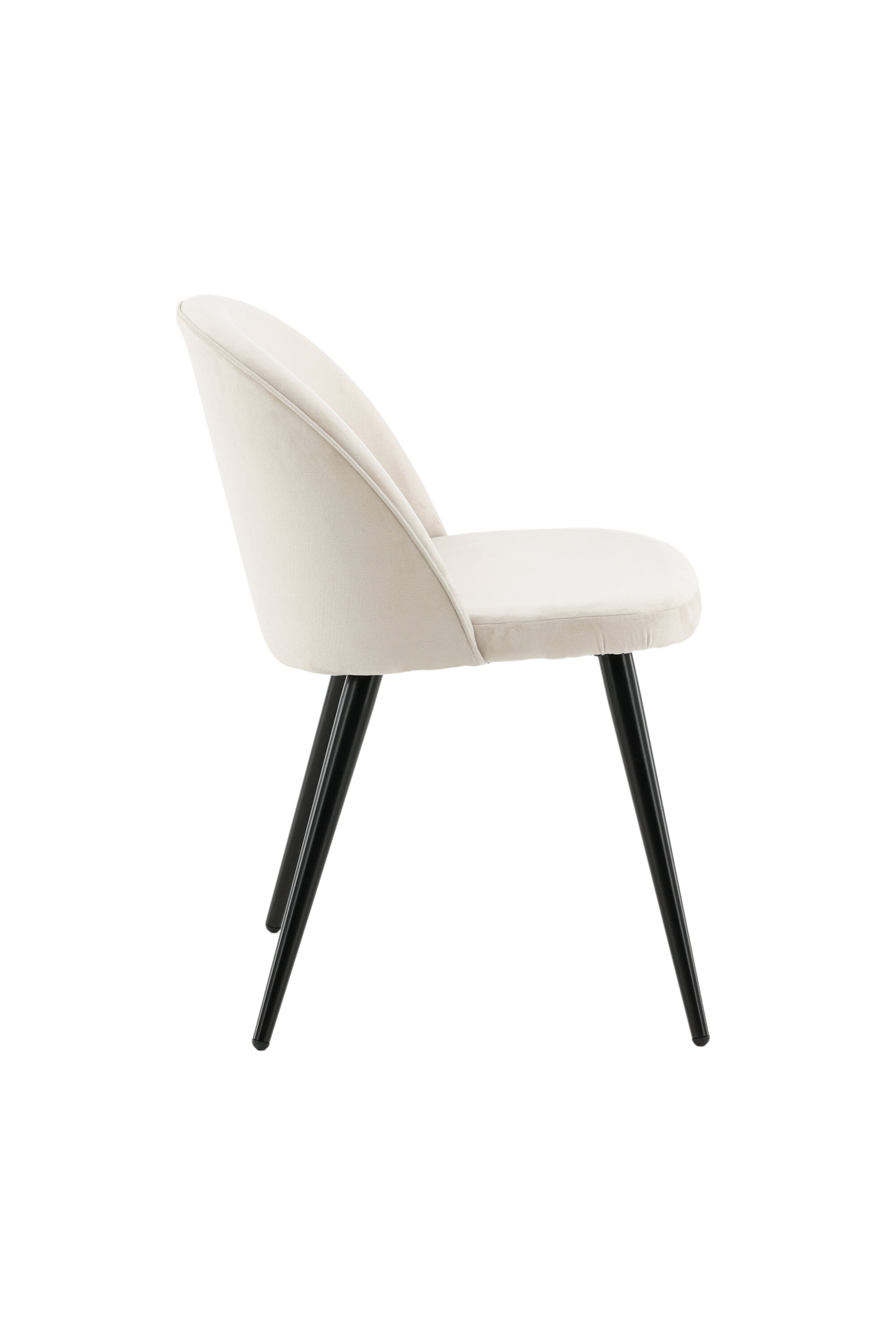 19924-880_10_os Samt Esszimmerstuhl Esszimmerstuhl Beige,Schwarz 55 x 77 x 50 Bentwood,Faser,Schaum,Polyester Samt,Stahl