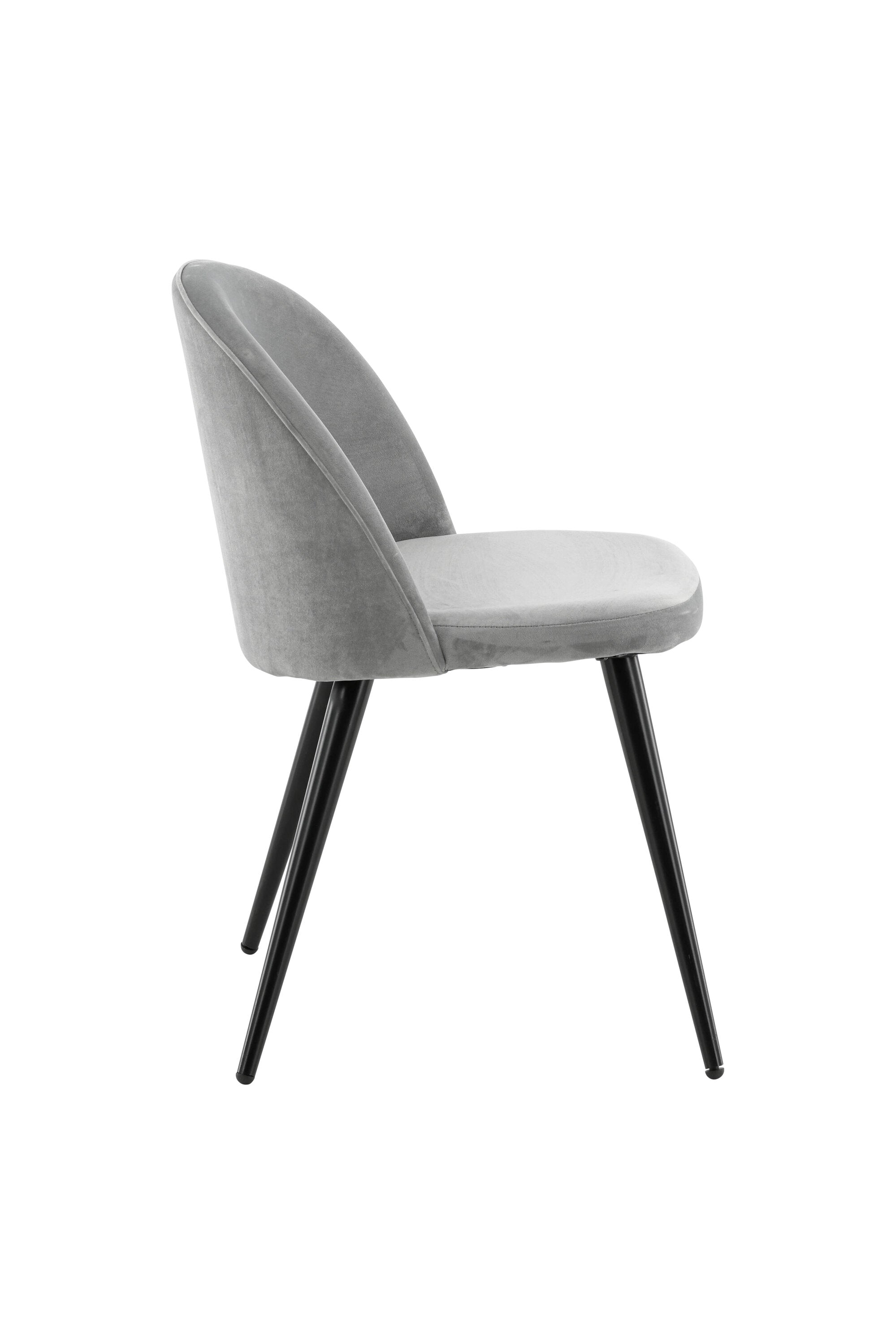 19924-885_10_os Samt Esszimmerstuhl Esszimmerstuhl Schwarz,Grau 55 x 76 x 49 Bentwood,Fasern,Schaum,Polyester-Samt,Stahl