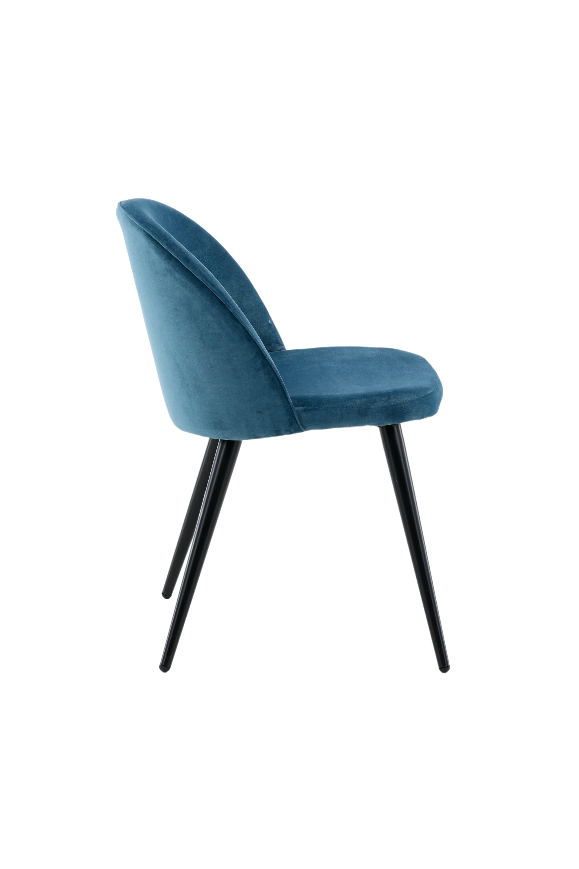 19924-887_10_os Samt Esszimmerstuhl Esszimmerstuhl Schwarz,Blau 55 x 77 x 50 Bentwood,Fasern,Schaum,Polyester-Samt,Stahl