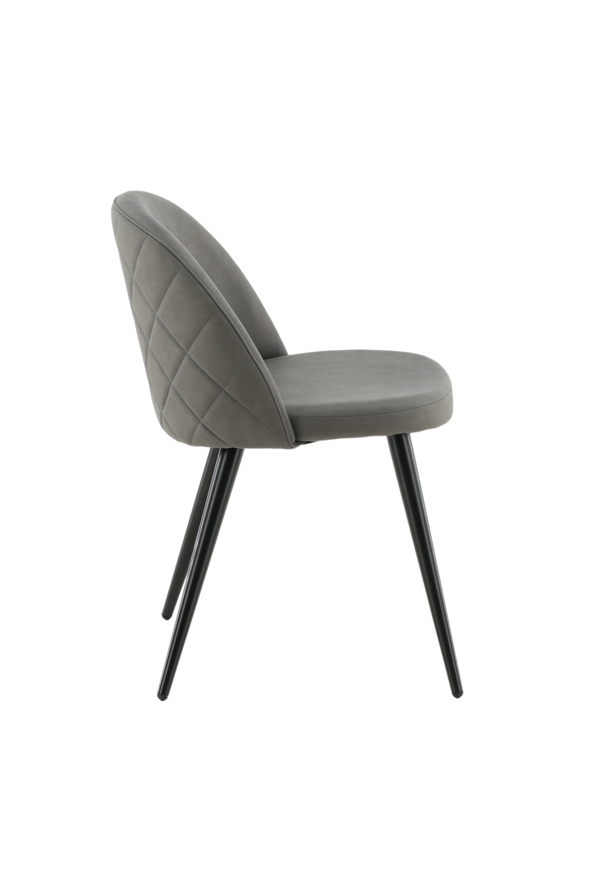 19925-855_10_os Samt Esszimmerstuhl Esszimmerstuhl Schwarz,Grau 55 x 76 x 50 Schaumstoff,Sperrholz,Polyester-Leinen,Stahl