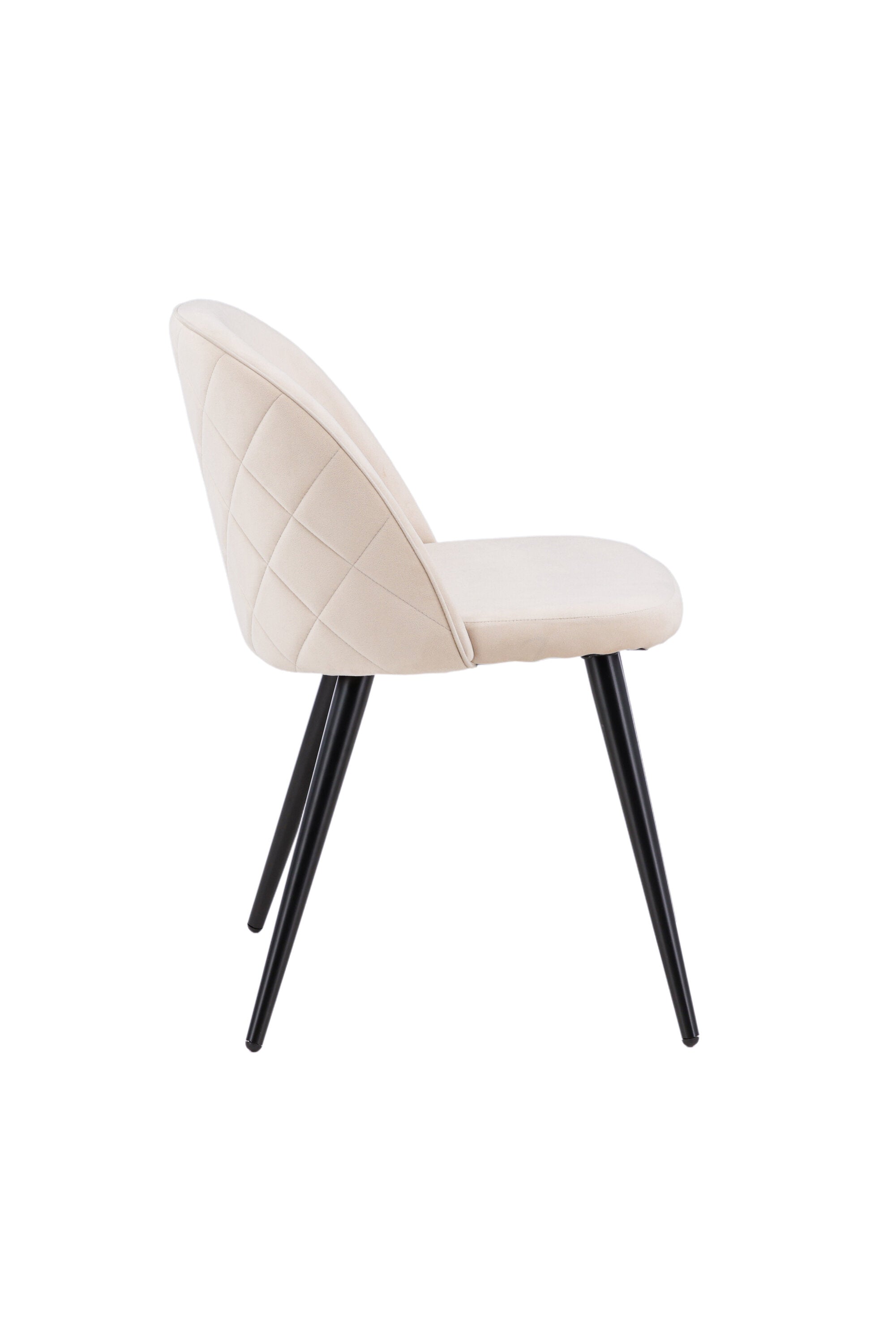 19925-880_10_os Samt Esszimmerstuhl Esszimmerstuhl Beige,Schwarz 57 x 77 x 50 Schaumstoff,Sperrholz,Polyester Leinen,Stahl