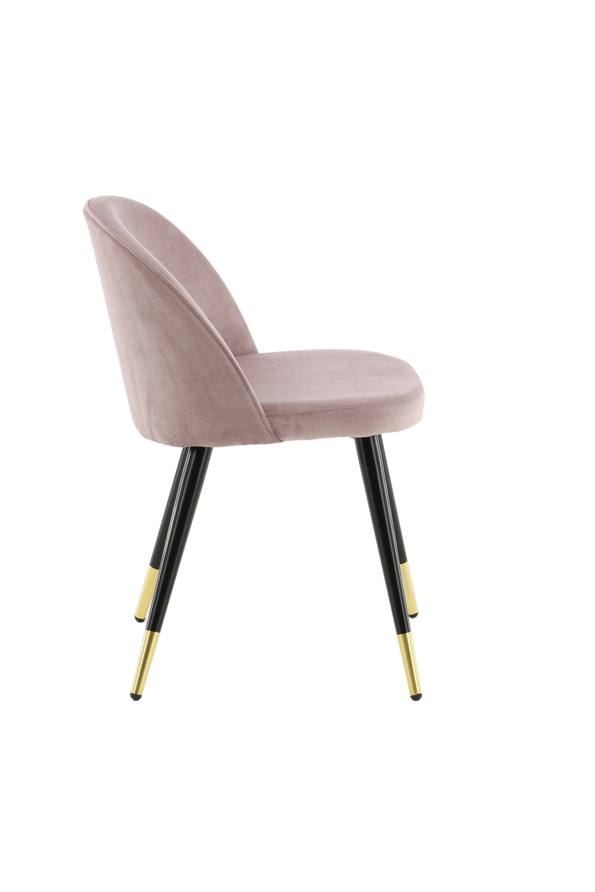 19925-889_10_os Samt Esszimmerstuhl Esszimmerstuhl Schwarz,Staubrosa,Gold 57 x 77 x 50 Bentwood,Faser,Schaum,Polyester-Samt,Stahl