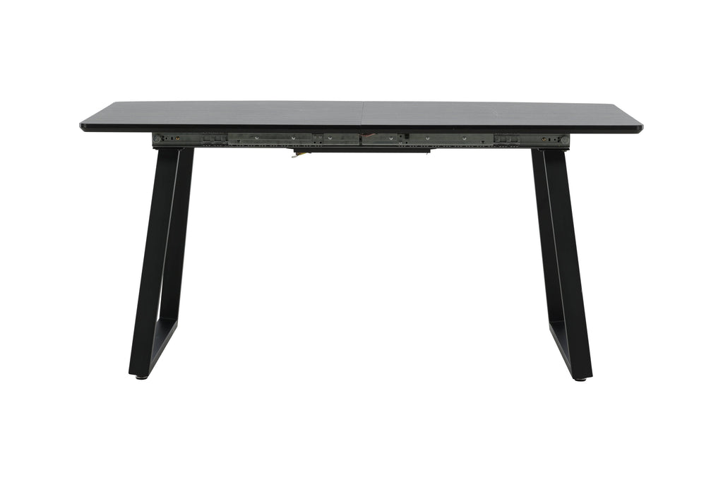 19927-888_1 Inca Tisch Rechteckiger Esstisch Schwarz 160 x 85 MDF,Papierlaminat,Stahl