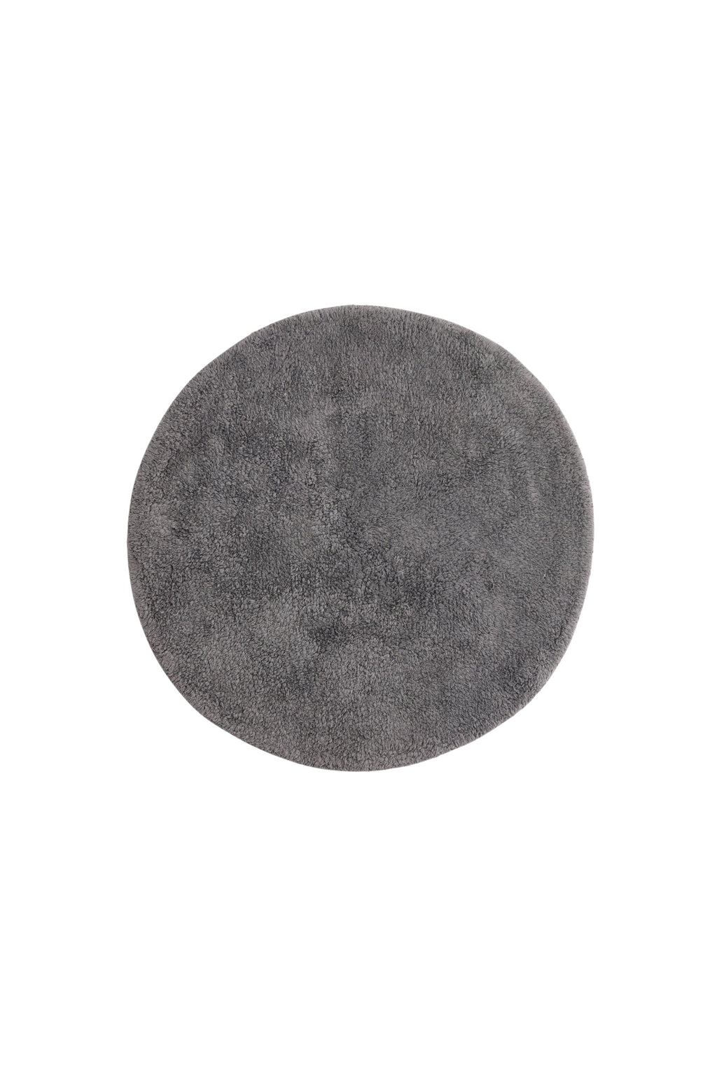 19957-105_1_os Valle Teppich Badematte Dunkelgrau ⌀60 Baumwolle