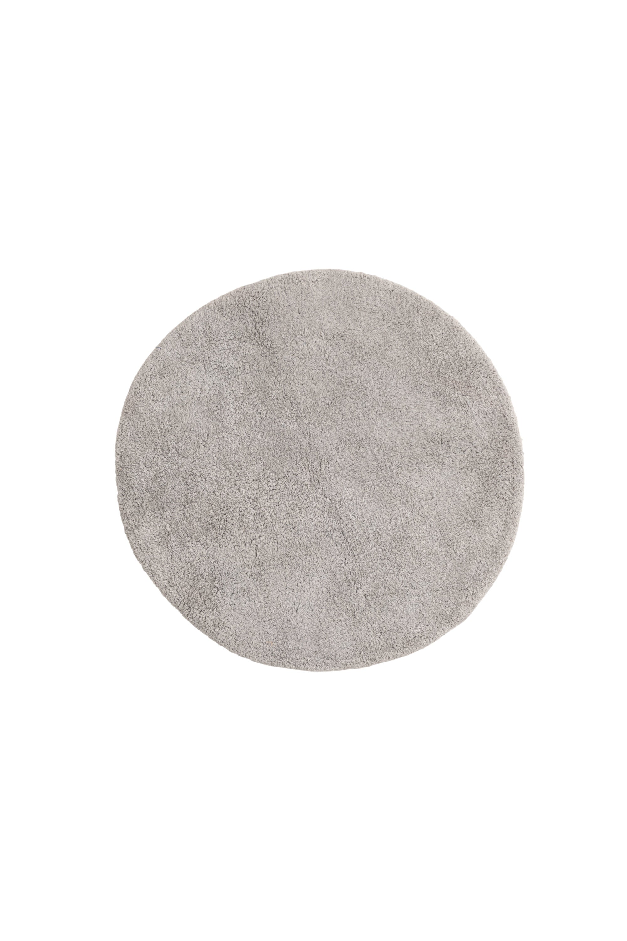 19957-106_1_os Valle Teppich Badematte Hellgrau ⌀60 Baumwolle