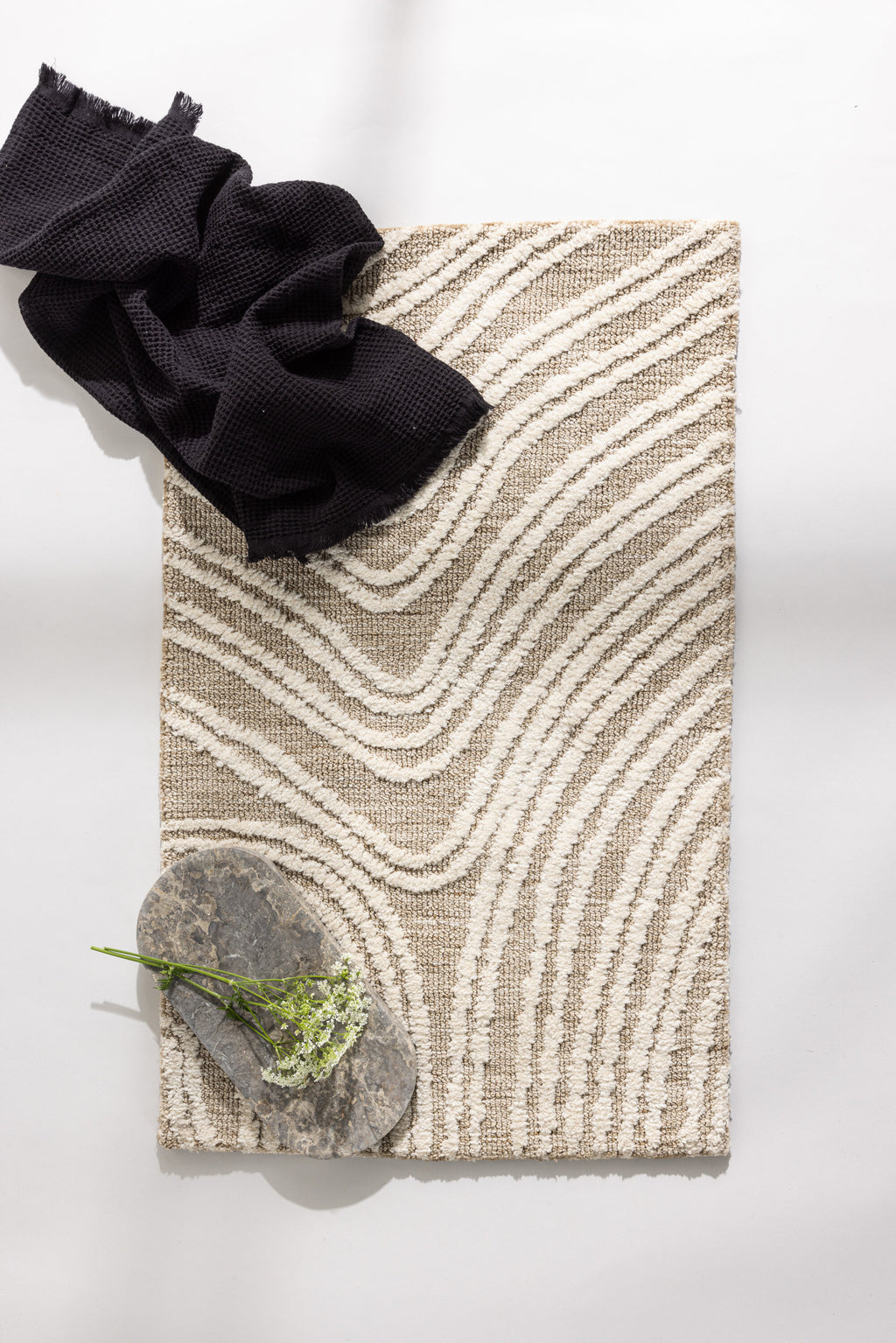 19958-120_1_m Vera Teppich Badematte Beige,Elfenbein 80 x 50 Polyester