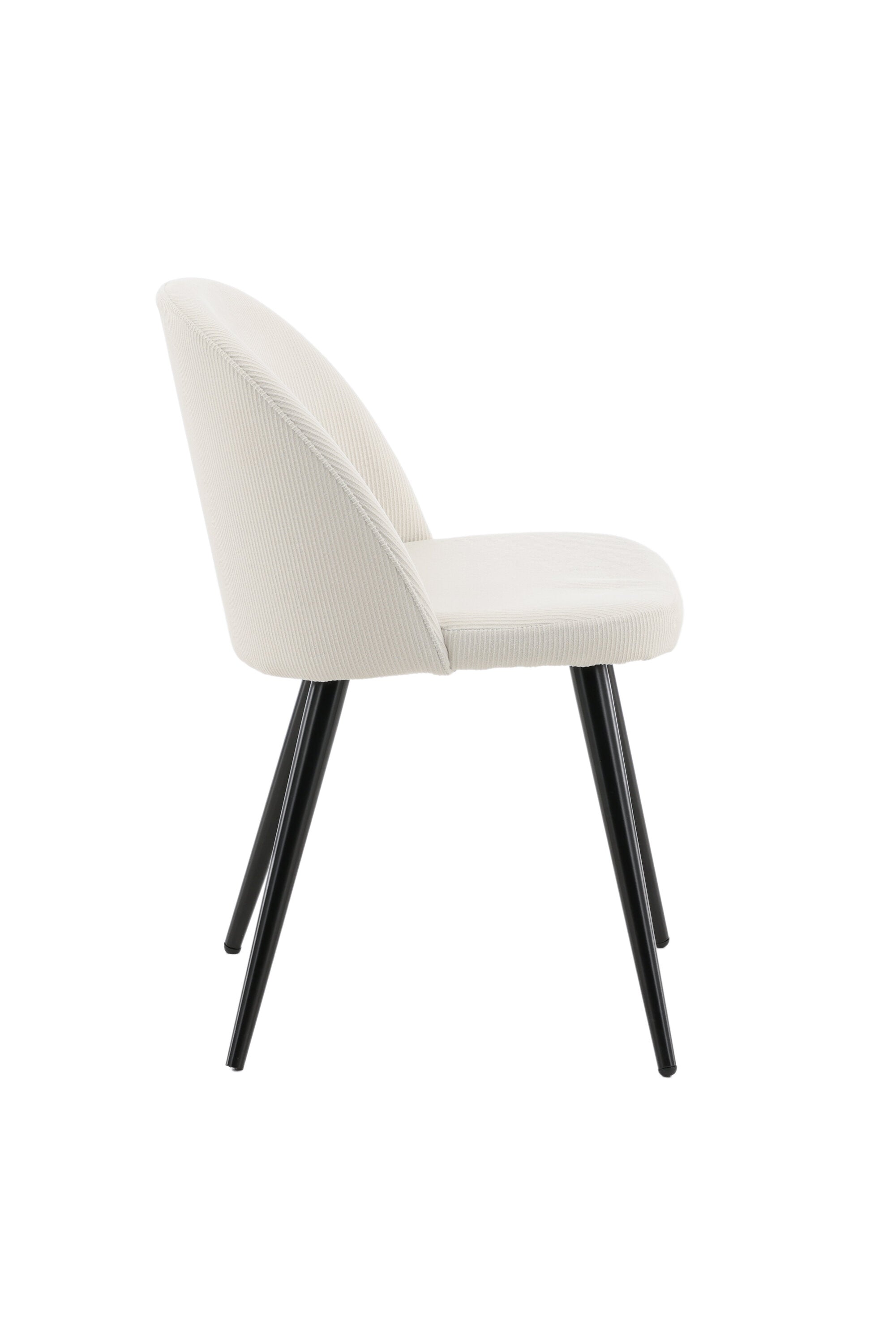 19960-890_10_os Samt Esszimmerstuhl Esszimmerstuhl Schwarz,Creme 57 x 77 x 50 Bentwood,Fasern,Schaum,Polyester Cord,Stahl