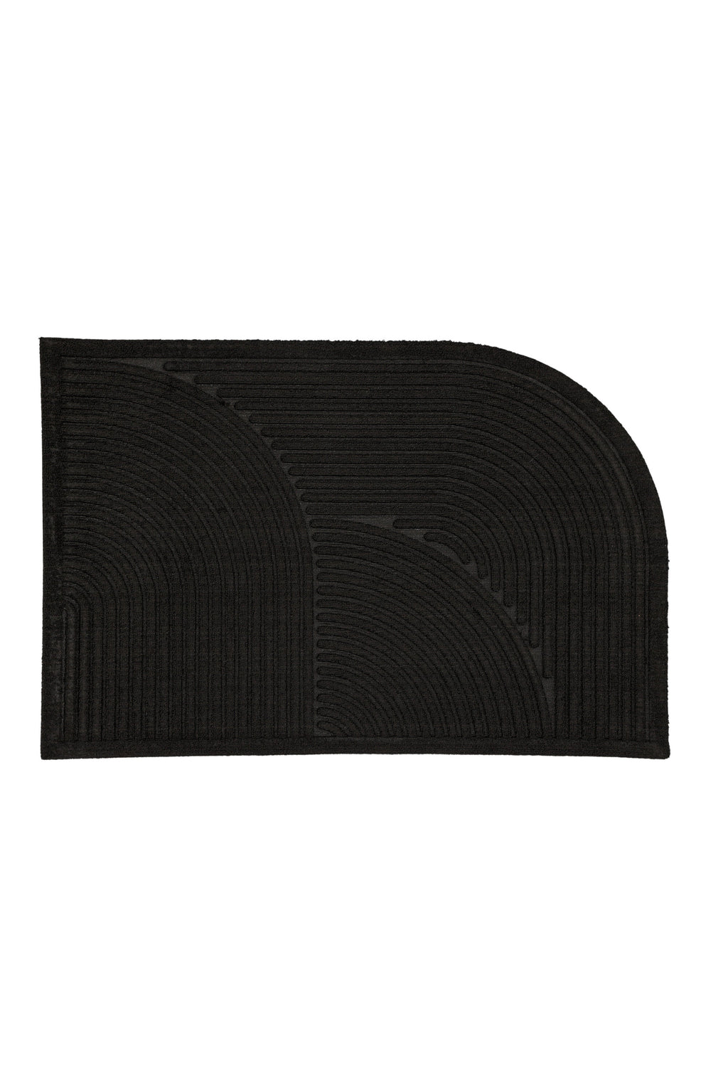 19970-170_1_os Valentino Teppich Fußmatte Schwarz,Natur 90 x 60 Polypropylen,Gummi