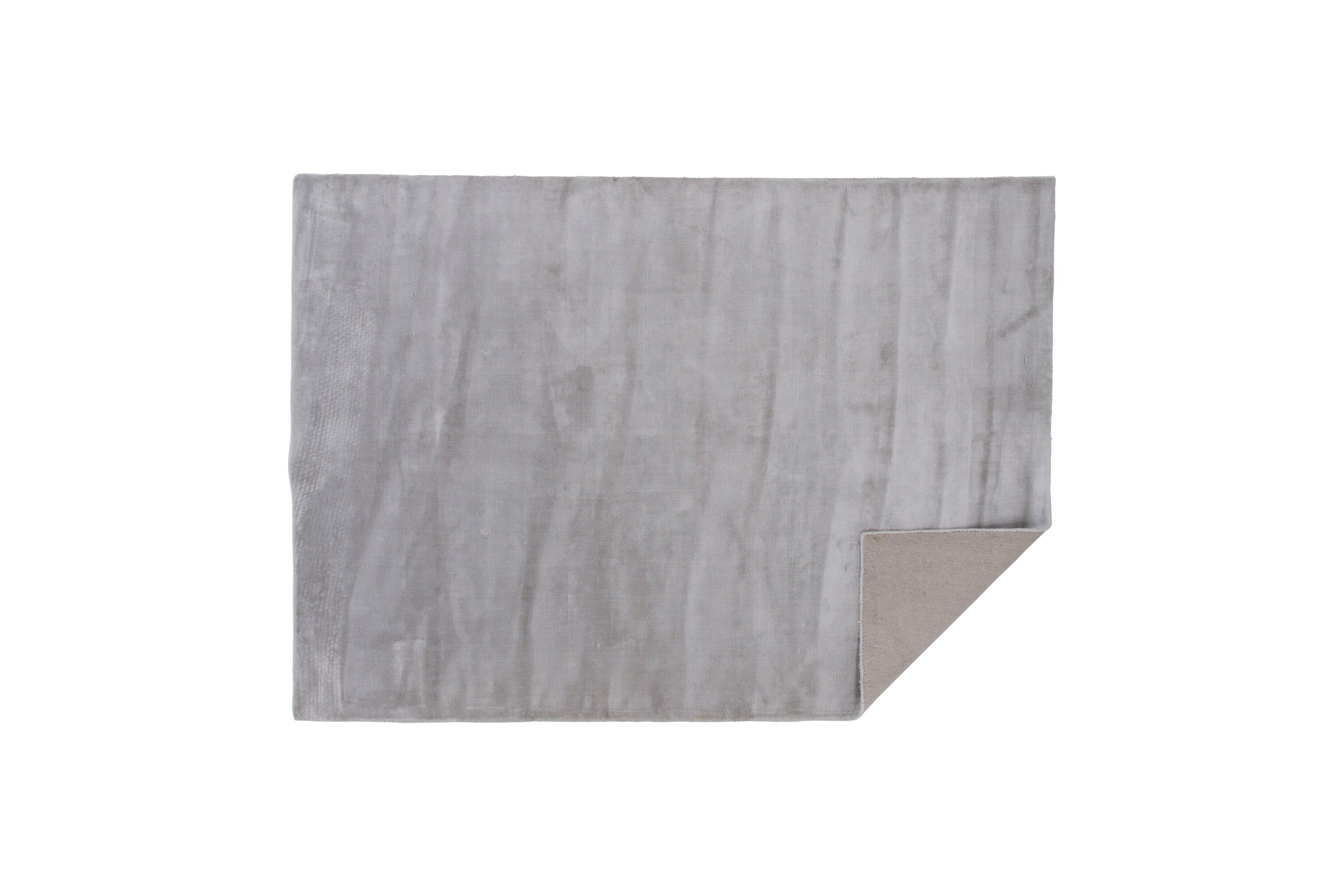 19973-331__2 Indra Teppich Wohnzimmerteppiche Silber 300 x 200 Viskose,Baumwolle