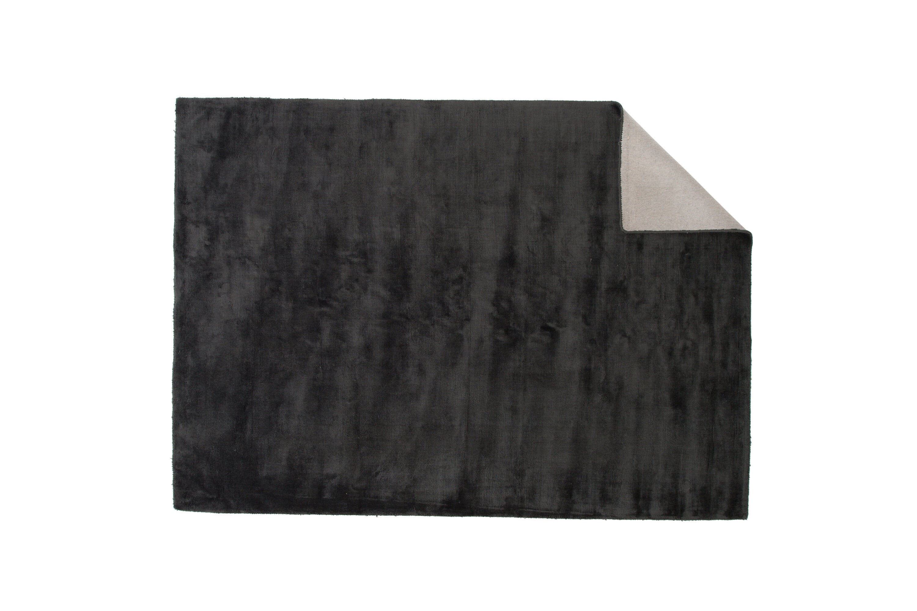 19974-335__02 Indra Teppich Wohnzimmerteppiche Dunkelgrau 350 x 250 Viskose,Baumwolle