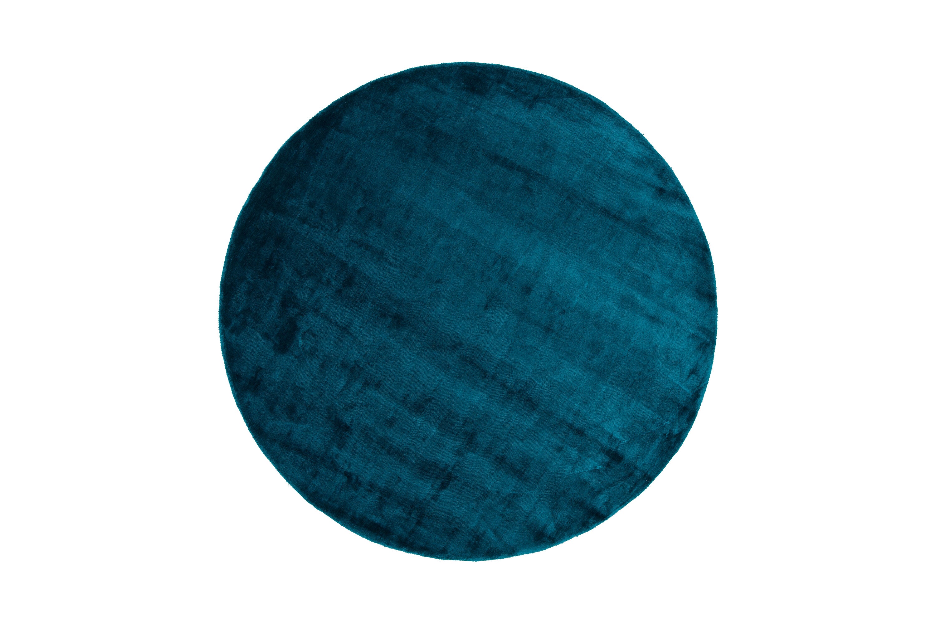 19975-337__01 Indra Teppich Wohnzimmerteppiche Türkis ⌀200 Viskose,Baumwolle