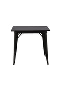 19996-310_10_os Tempe Tisch Rechteckiger Esstisch Schwarz 80 x 80 MDF,Stahl