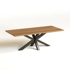Tischplatte aus massiver Eiche ohne Baumkante 4cm Stärke verschiedene Maße 220 x 100 cm