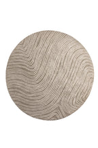 20022-120_1_os Melle Teppich Wohnzimmerteppiche Beige,Elfenbein ⌀200 Polyester,Baumwolle