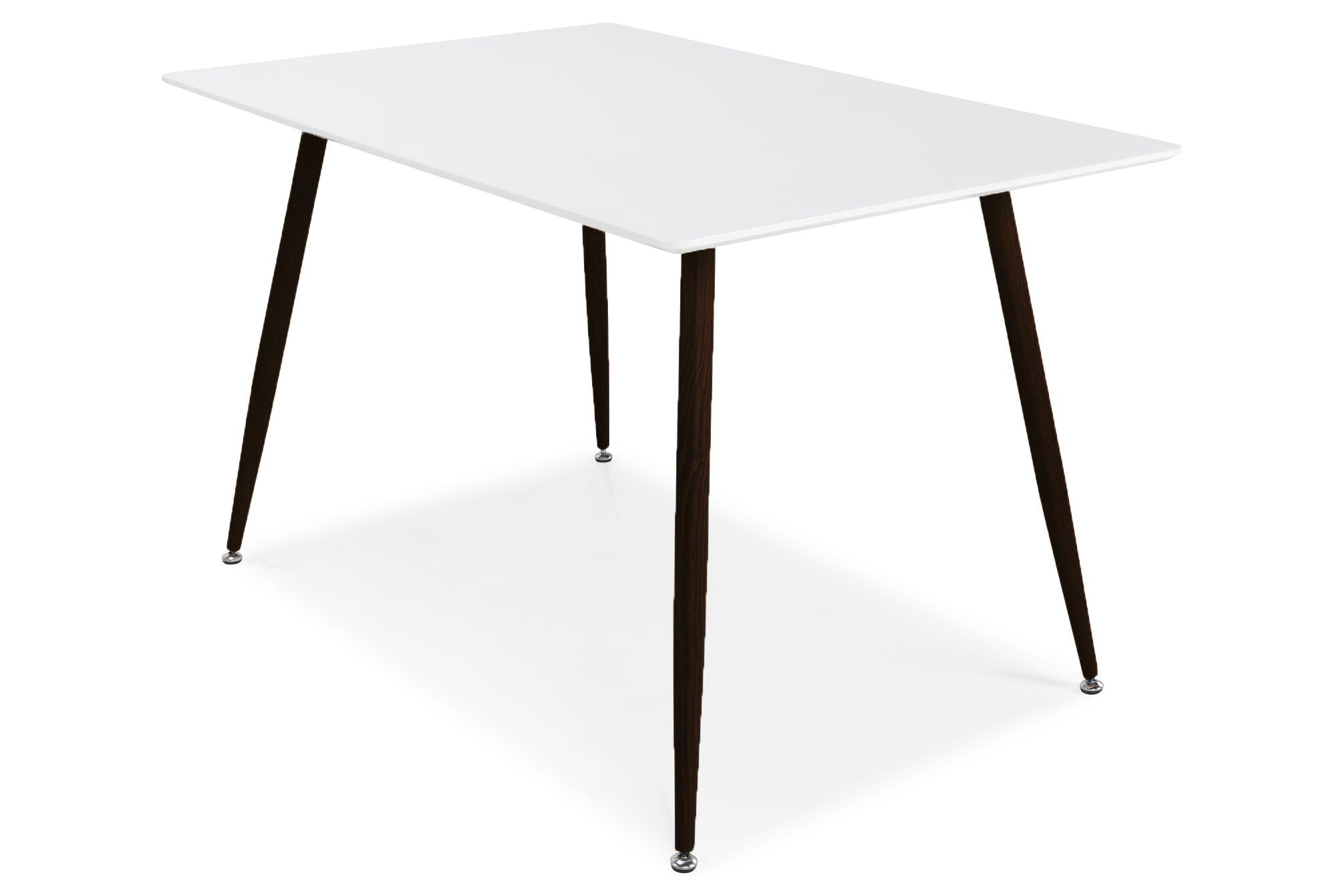 29880-468_1 Polar Tisch Rechteckiger Esstisch Schwarz,Weiß 120 x 75 MDF,Stahl