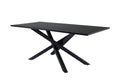 29892-888__2 Piazza Esstisch Rechteckiger Esstisch Schwarz 180 x 90 MDF,Stahl,Furnier