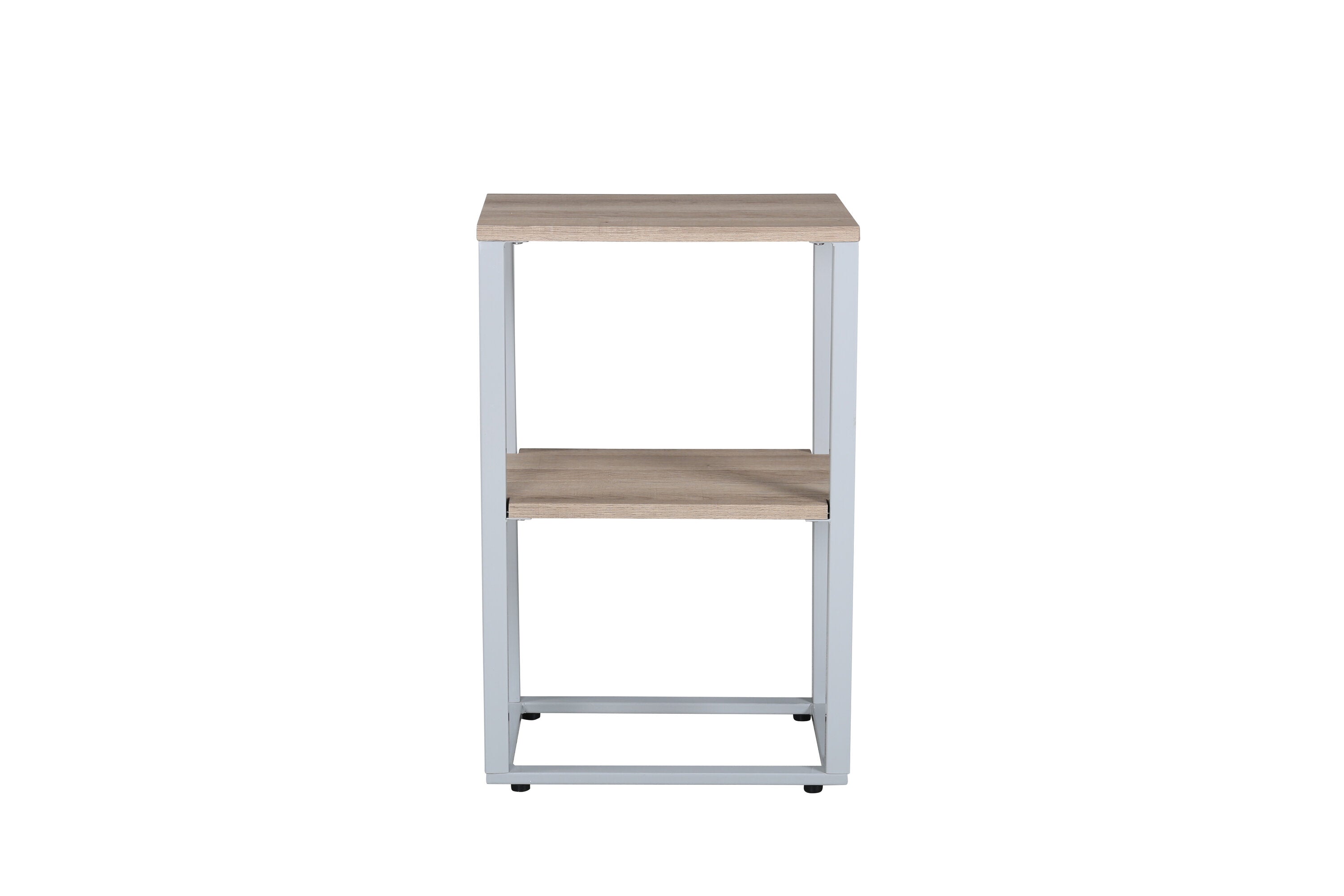 29919-552__1 Rise Nachttisch Nachttisch Grau,Natur 45 x 30 MDF,Papierlaminat,Stahl
