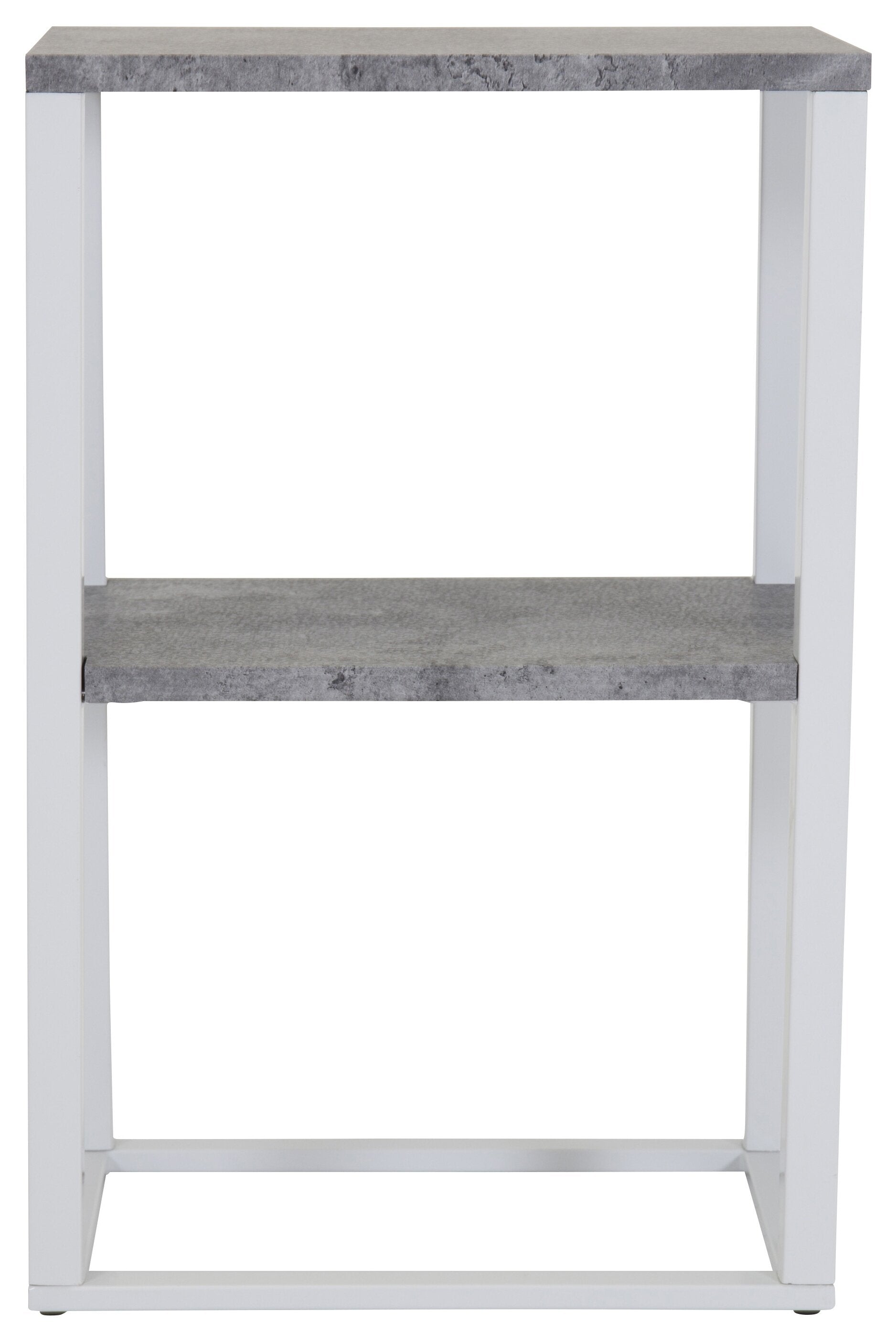 29919-660__2 Rise Nachttisch Nachttisch Weiß 45 x 30 MDF,Papierlaminat,Stahl