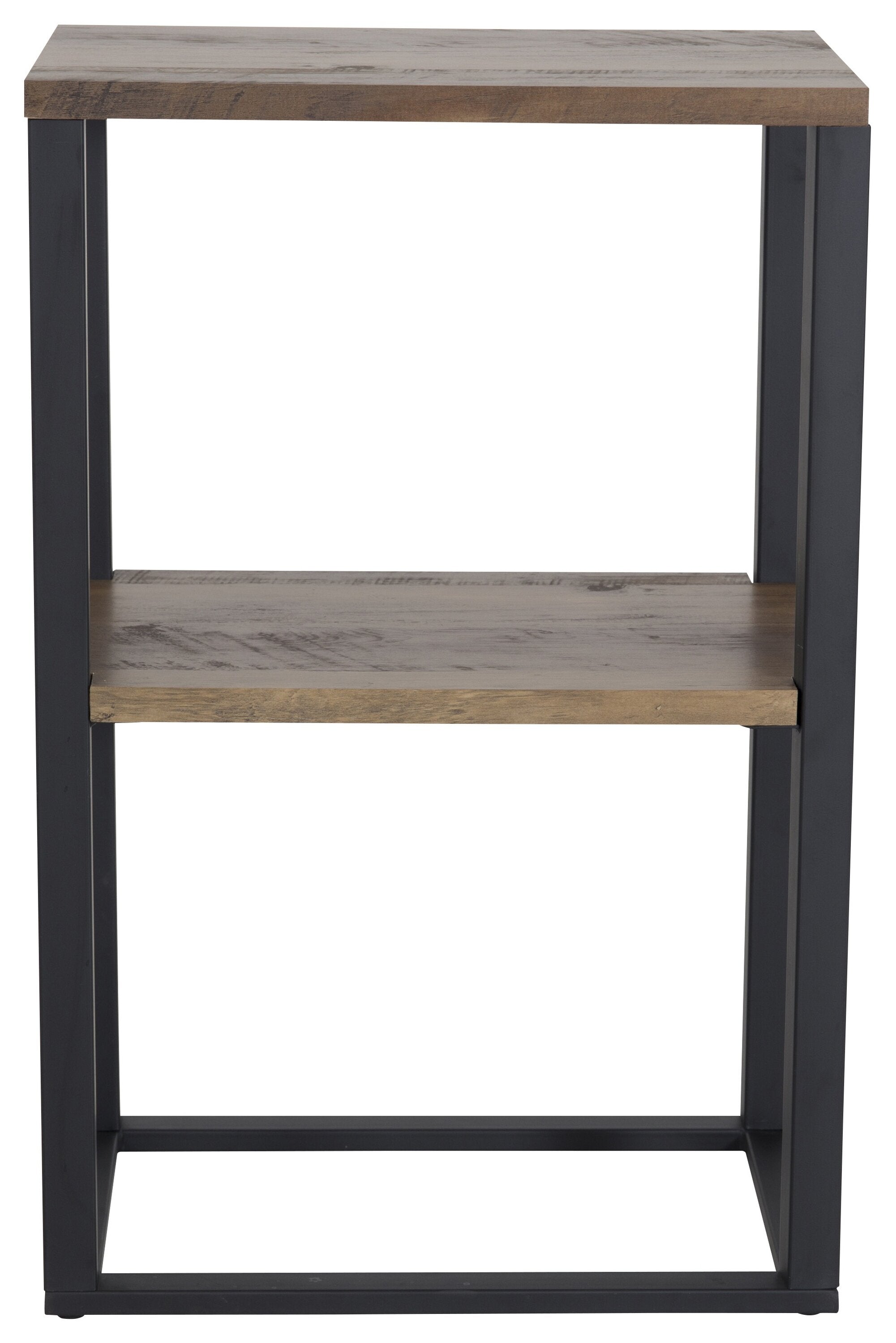 29919-778__2 Rise Nachttisch Nachttisch Schwarz,Natur 45 x 30 MDF,Papierlaminat,Stahl