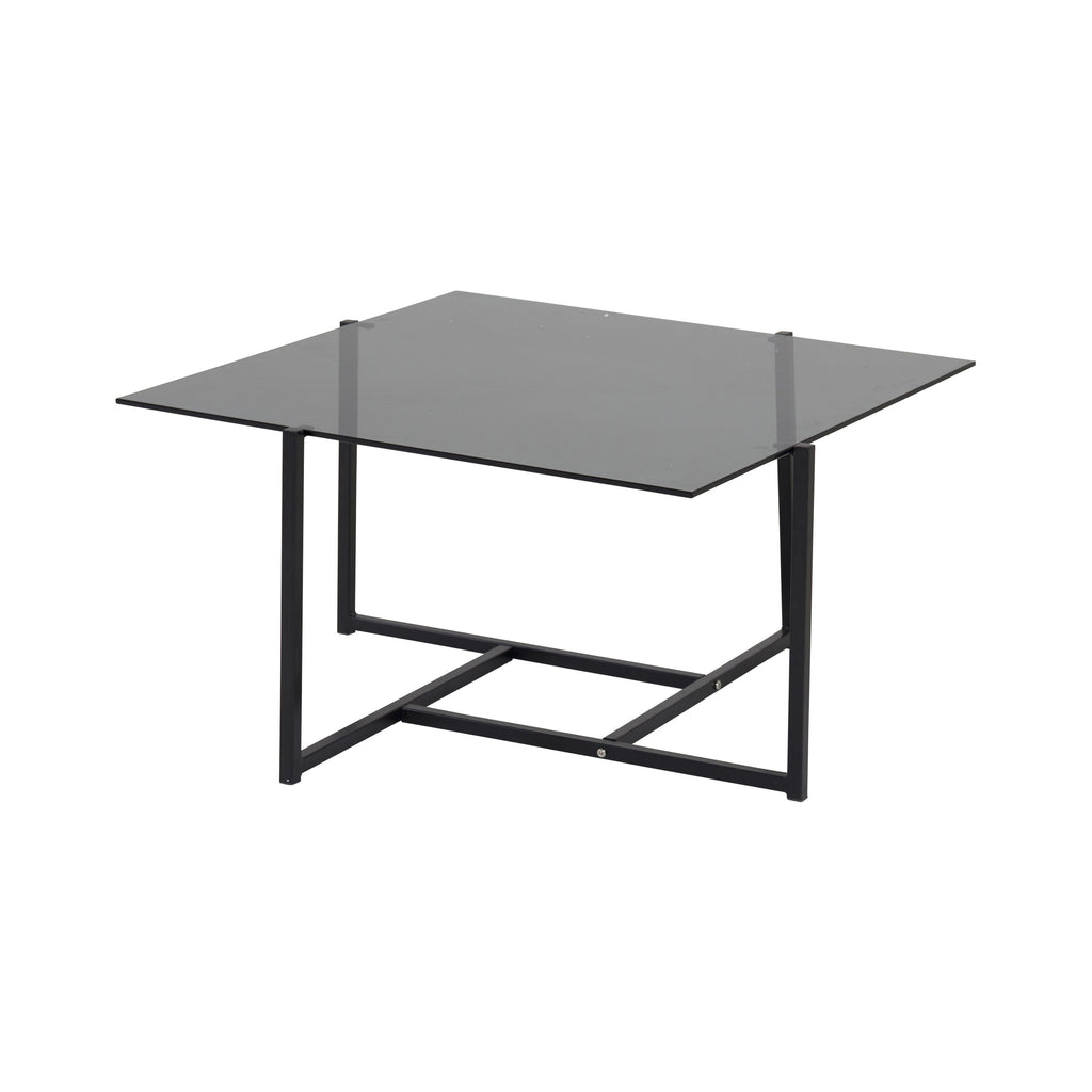 29997-685__2 Hybrid Sofa Table Couchtisch Schwarz,Grau 80 x 80 Glas,Stahl