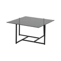 29997-685__2 Hybrid Sofa Table Couchtisch Schwarz,Grau 80 x 80 Glas,Stahl