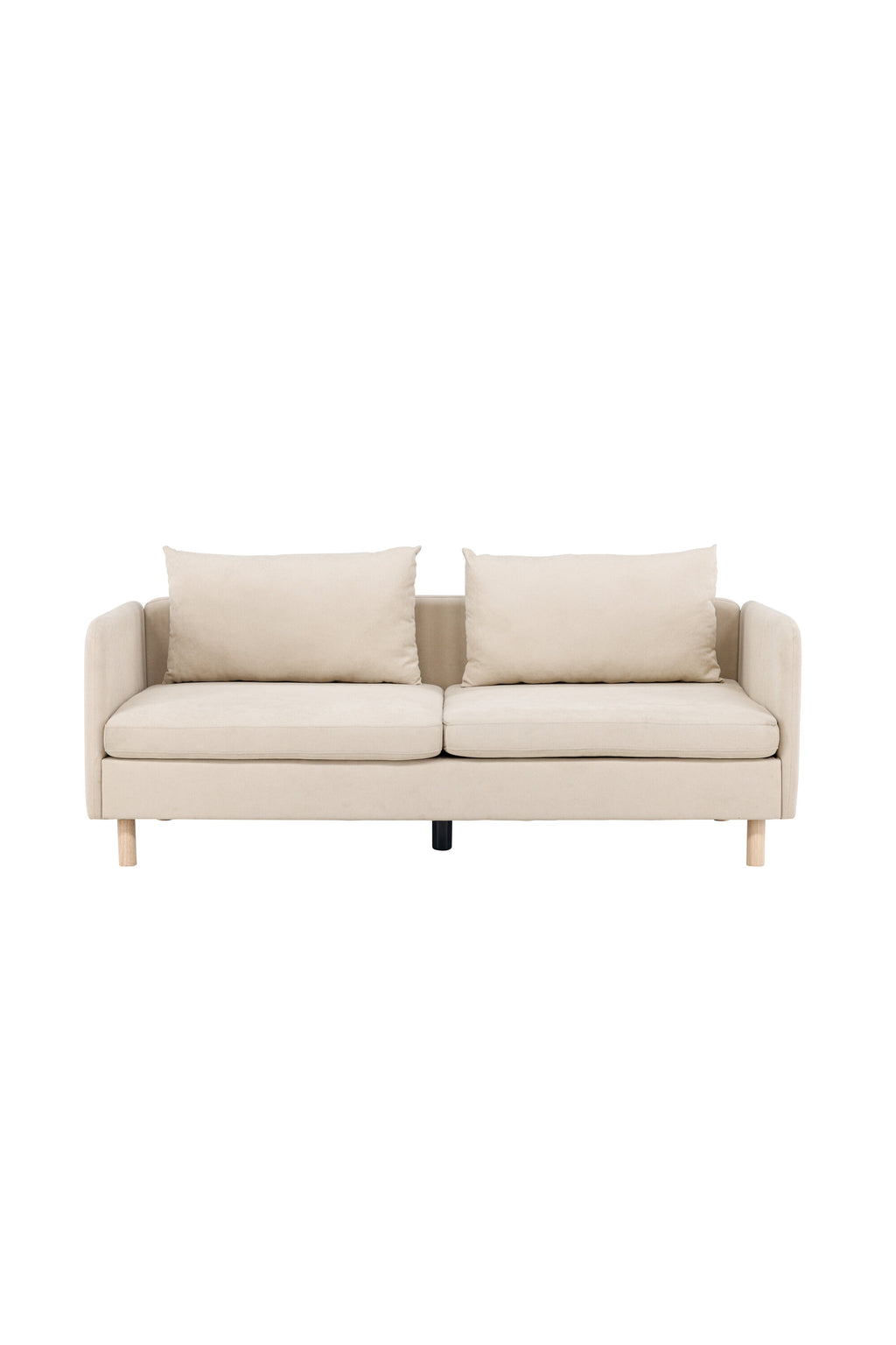 30001-102_1_os Zero 3 Sitzer Sofa 3 Sitzer Sofa Beige,Natur 102 x 83 x 197 Stoff,Schaum,Polyester,Gummibaumholz