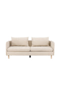 30001-102_1_os Zero 3 Sitzer Sofa 3 Sitzer Sofa Beige,Natur 102 x 83 x 197 Stoff,Schaum,Polyester,Gummibaumholz