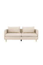30001-102_1_os Zero 3 Sitzer Sofa 3 Sitzer Sofa Beige,Natur 102 x 83 x 197 Stoff,Schaum,Polyester,Gummibaumholz