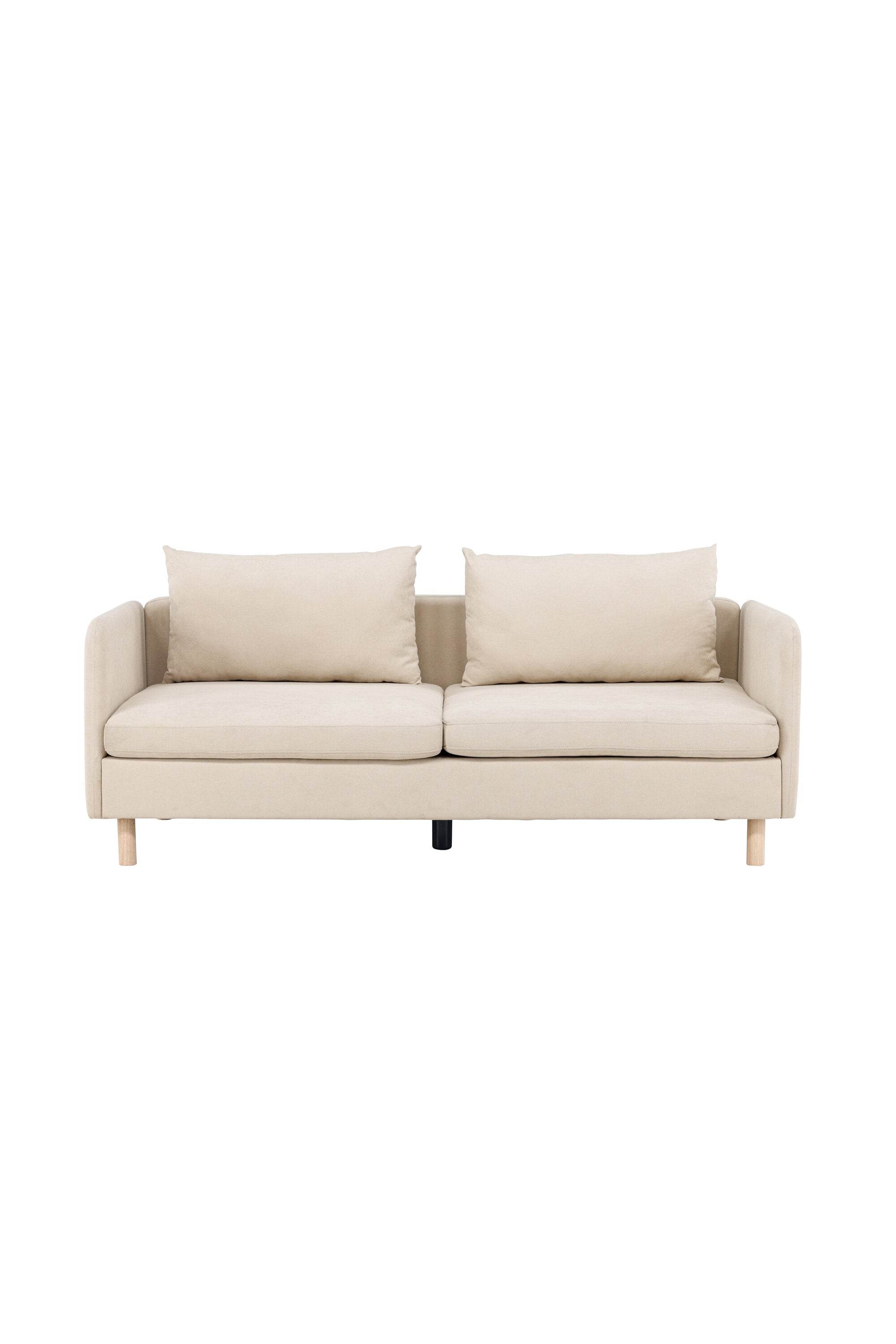 30001-102_1_os Zero 3 Sitzer Sofa 3 Sitzer Sofa Beige,Natur 102 x 83 x 197 Stoff,Schaum,Polyester,Gummibaumholz
