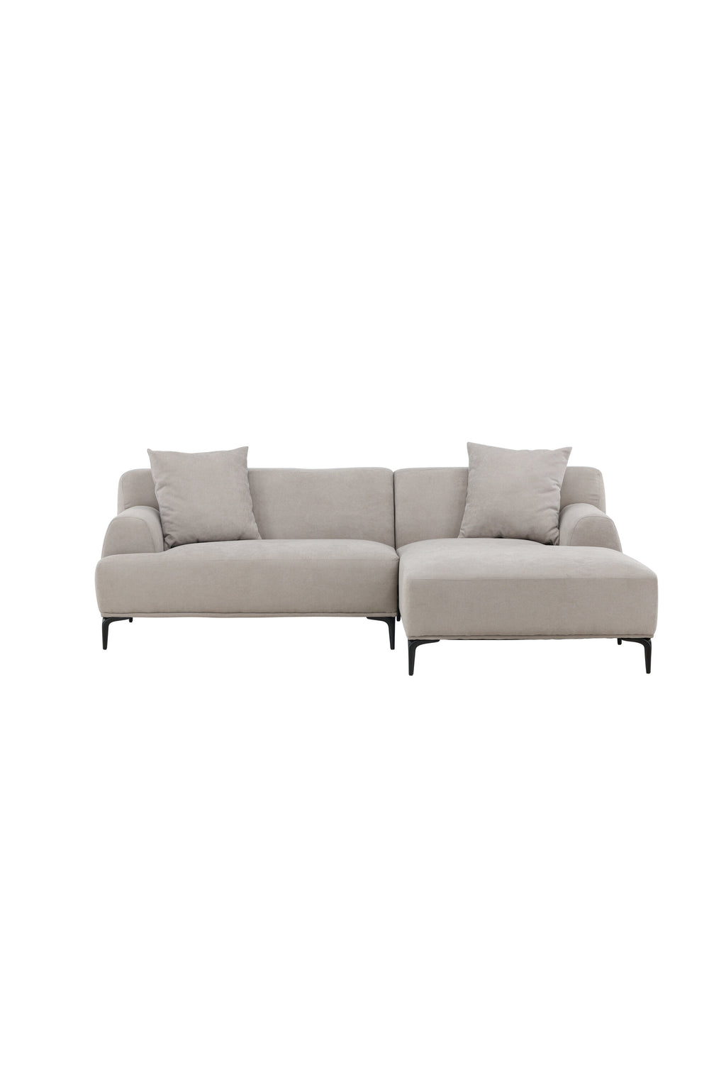 30008-106_1_os Viskan 3 Sitzer Sofa 3 Sitzer Sofa Schwarz,Hellgrau 92 x 77 x 242 | 158 Stoff,Schaum,Metall,Polyester
