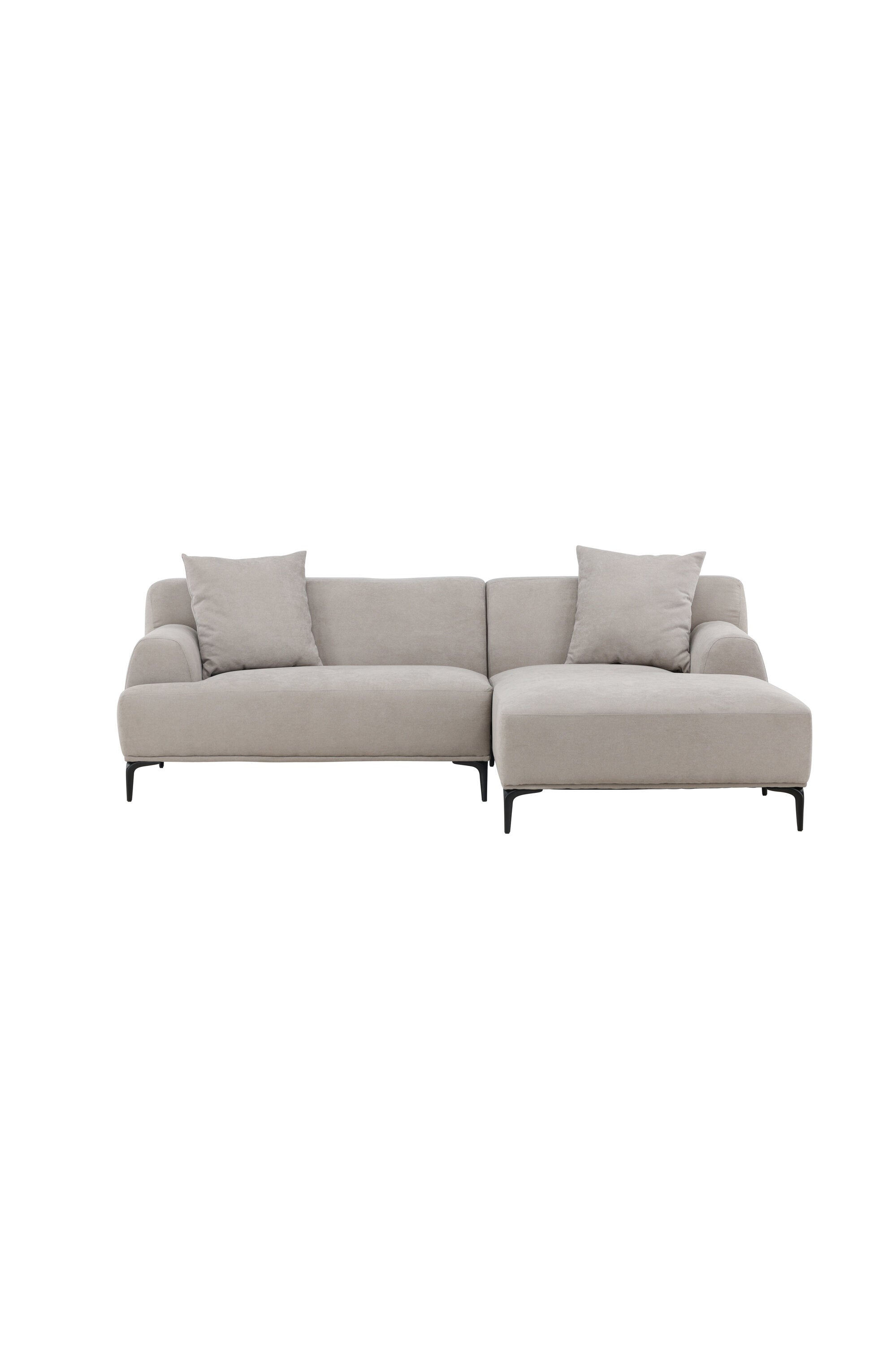 30008-106_1_os Viskan 3 Sitzer Sofa 3 Sitzer Sofa Schwarz,Hellgrau 92 x 77 x 242 | 158 Stoff,Schaum,Metall,Polyester