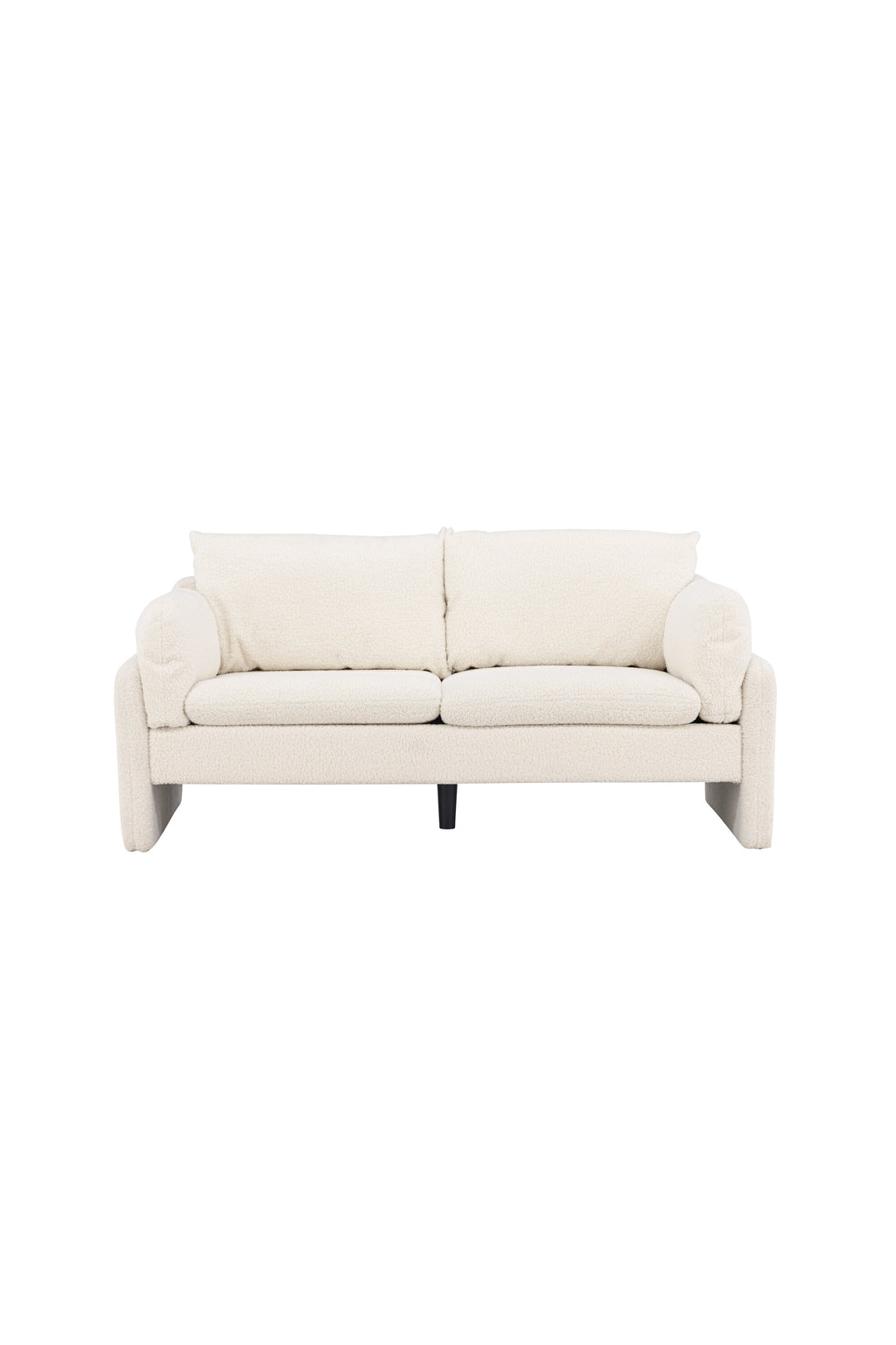 30013-101_1_os Vindel 2 Sitzer Sofa 2 Sitzer Sofa Weiß 88 x 88 x 184 Schaum,Polyester,Polyester Teddy