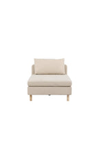 30015-102_1_os Zero Sofa Module Sofa Modul Beige 152 x 83 x 94 Stoff,Schaum,Polyester,Gummibaumholz