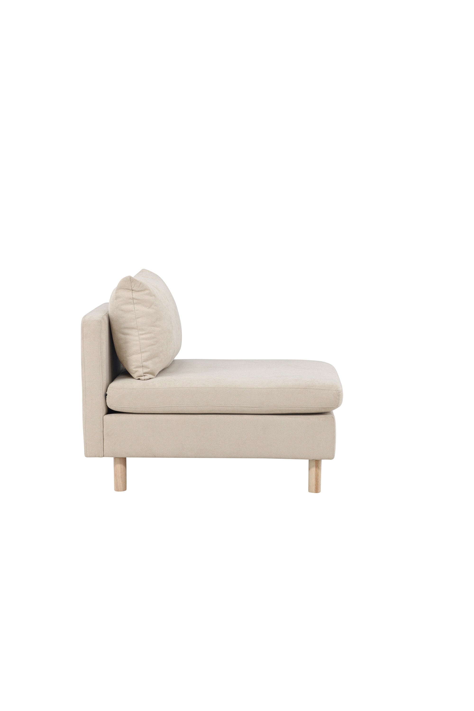 30022-102_10_os Zero Sofa Module Sofa Modul Beige 102 x 83 x 94 Stoff,Schaum,Polyester,Gummibaumholz