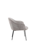 30026-106_10_os Catania Sessel Sessel Grau 80 x 88 x 85 Schaumstoff,Polyester Bouclé,Stahl