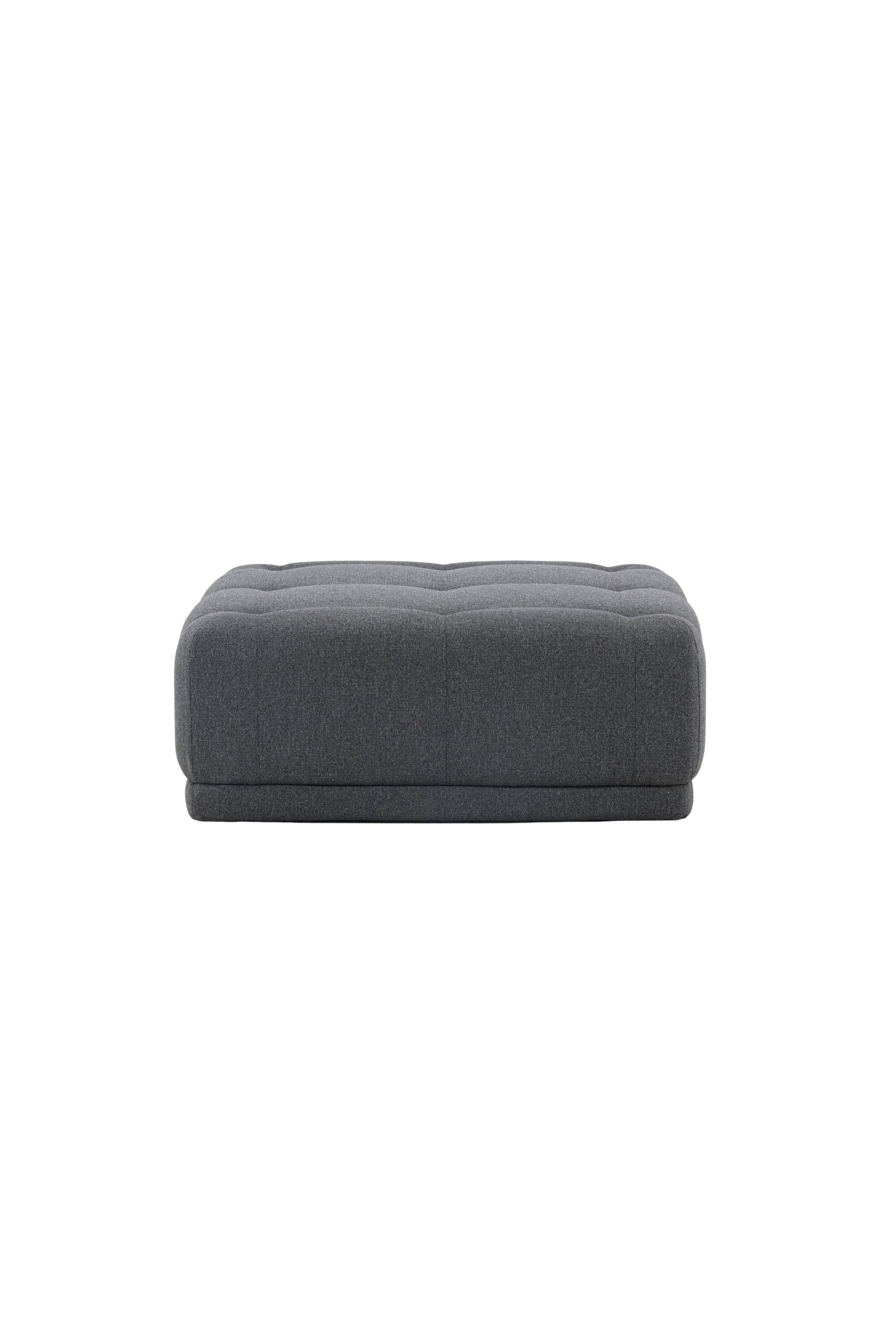 30039-105_1_os Turin Pouf Sitzpouf Dunkelgrau 100 x 40 x 100 Foam,MDF,Polyester