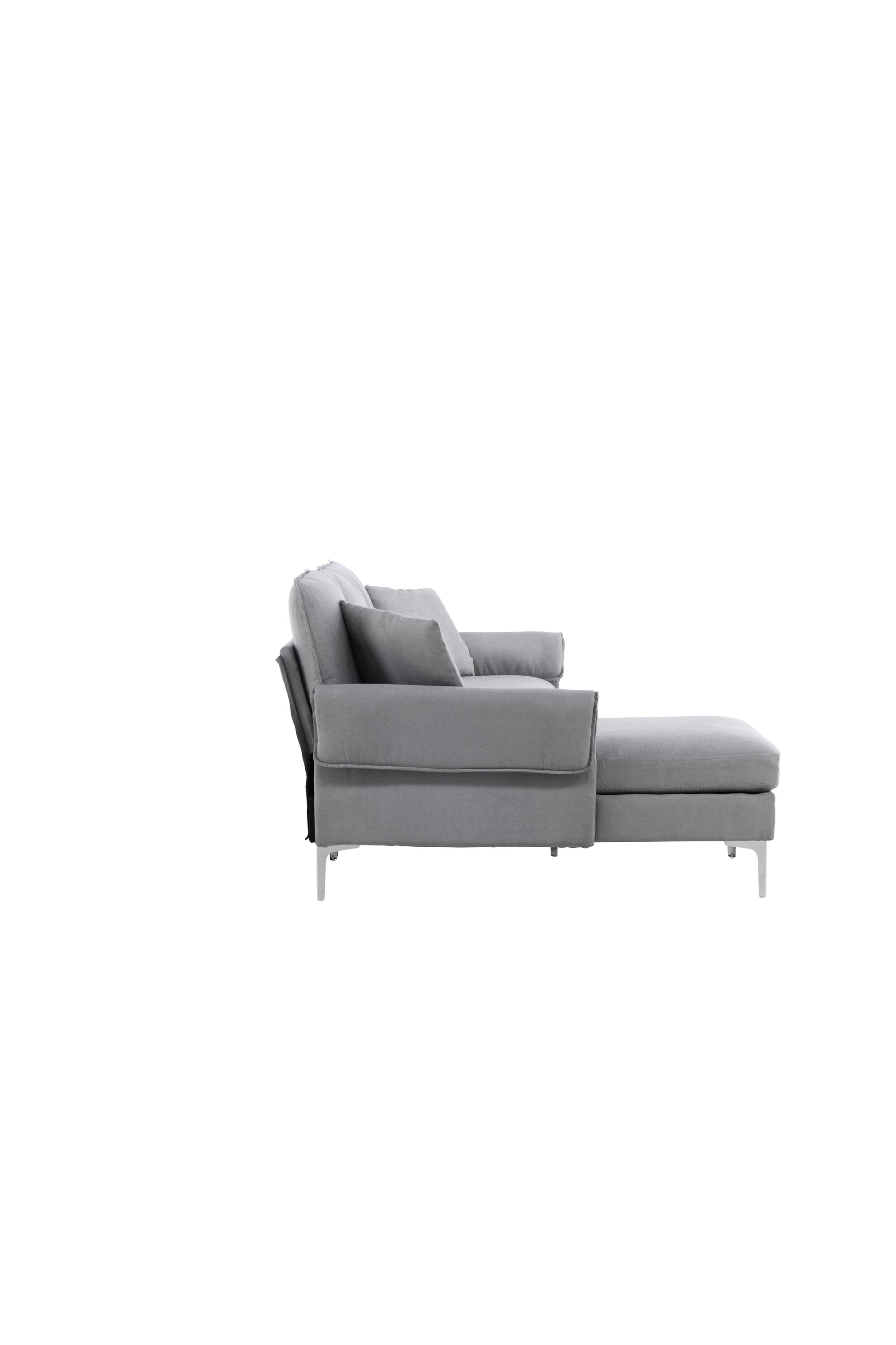 30083-165_10_os Toulouse 3 Sitzer Sofa 3 Sitzer Sofa Chrom,Grau 84 x 91 x 212|115 Schaum,Metall,Polyester