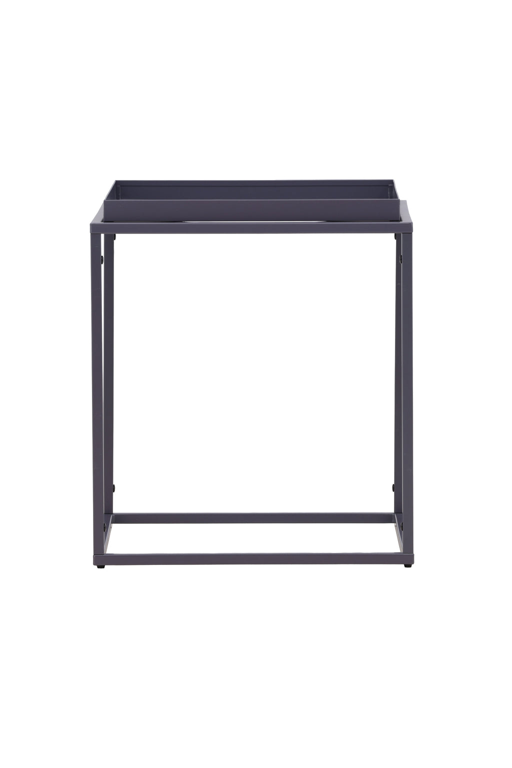 30120-105_10_os Porto Beistelltisch Beistelltisch Dunkelgrau 45 x 45 Stahl