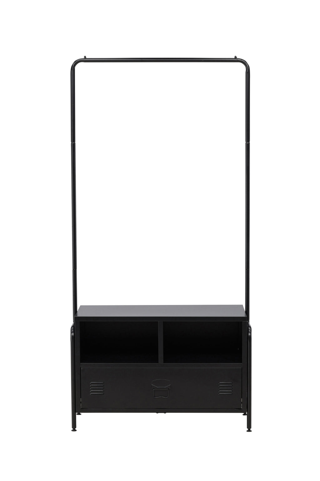 30126-100_1_os Quito Kleiderbügel Kleiderhaken Schwarz 40 x 175 x 100 Stahl