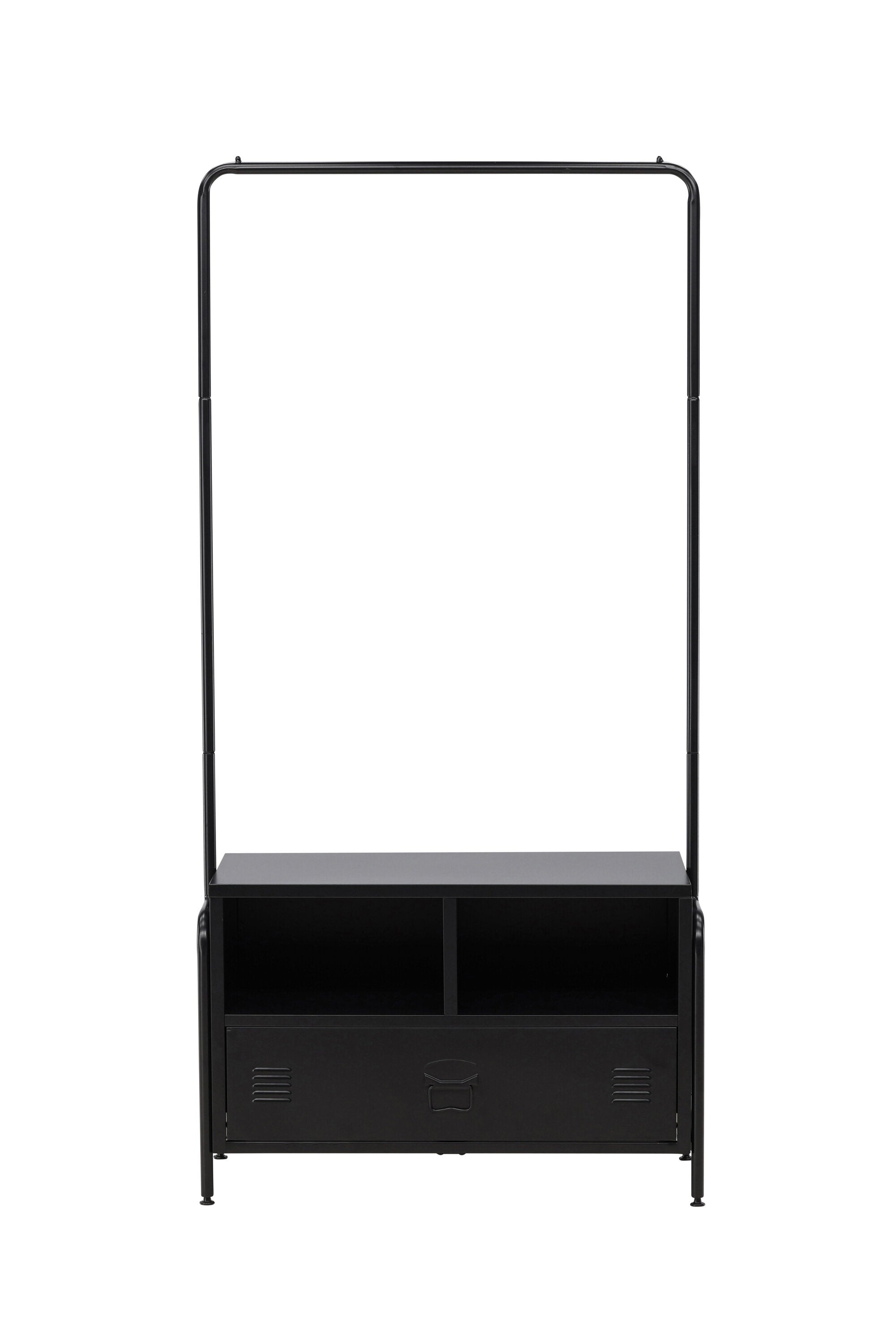 30126-100_1_os Quito Kleiderbügel Kleiderhaken Schwarz 40 x 175 x 100 Stahl