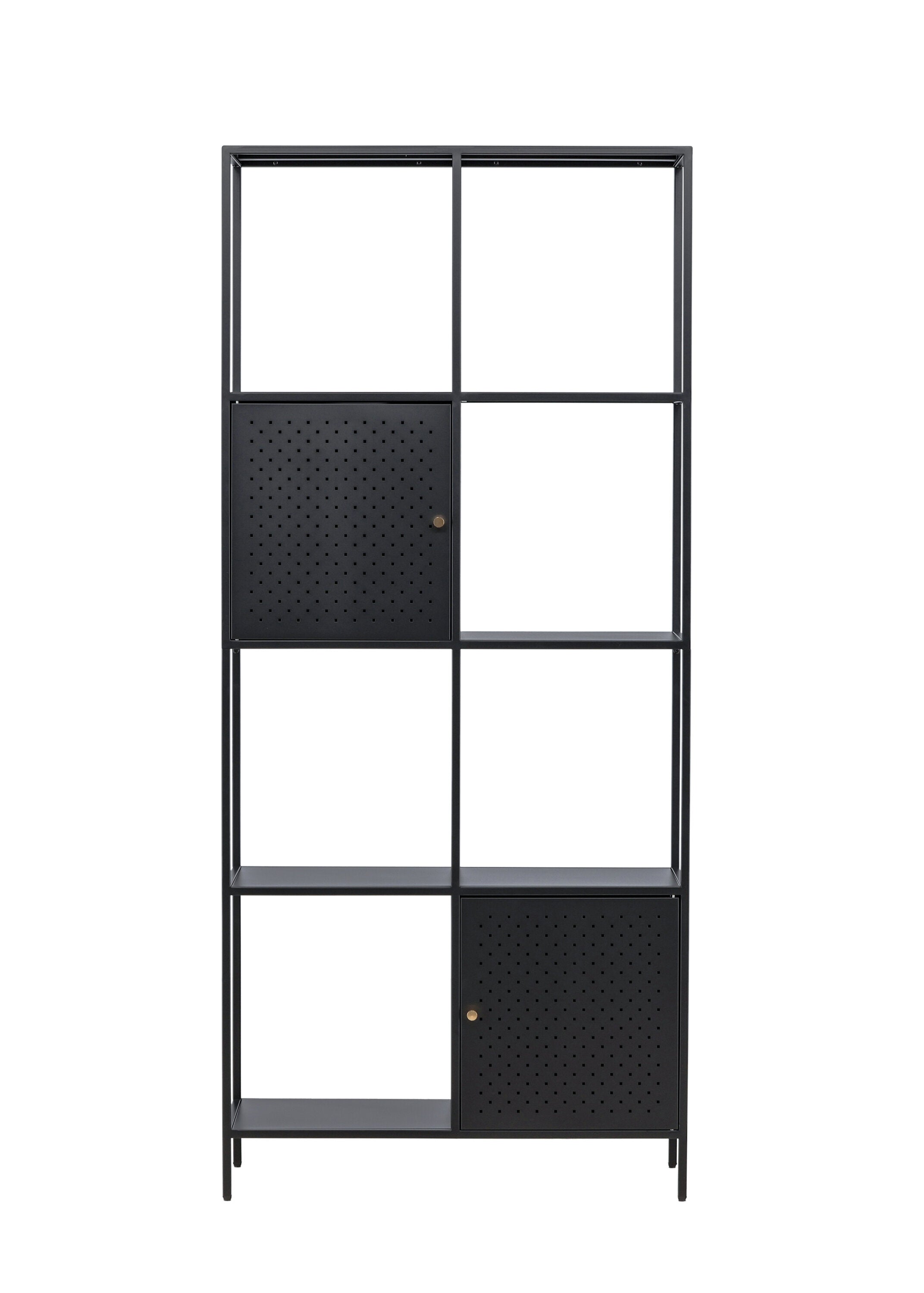 30134-100_1_os Porto Seguro Schublade Regal Schwarz 35 x 180 x 80 Stahl