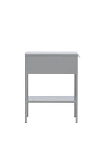 30139-106_10_os Sacramento Drawer Nachttisch Hellgrau 40 x 40 Stahl