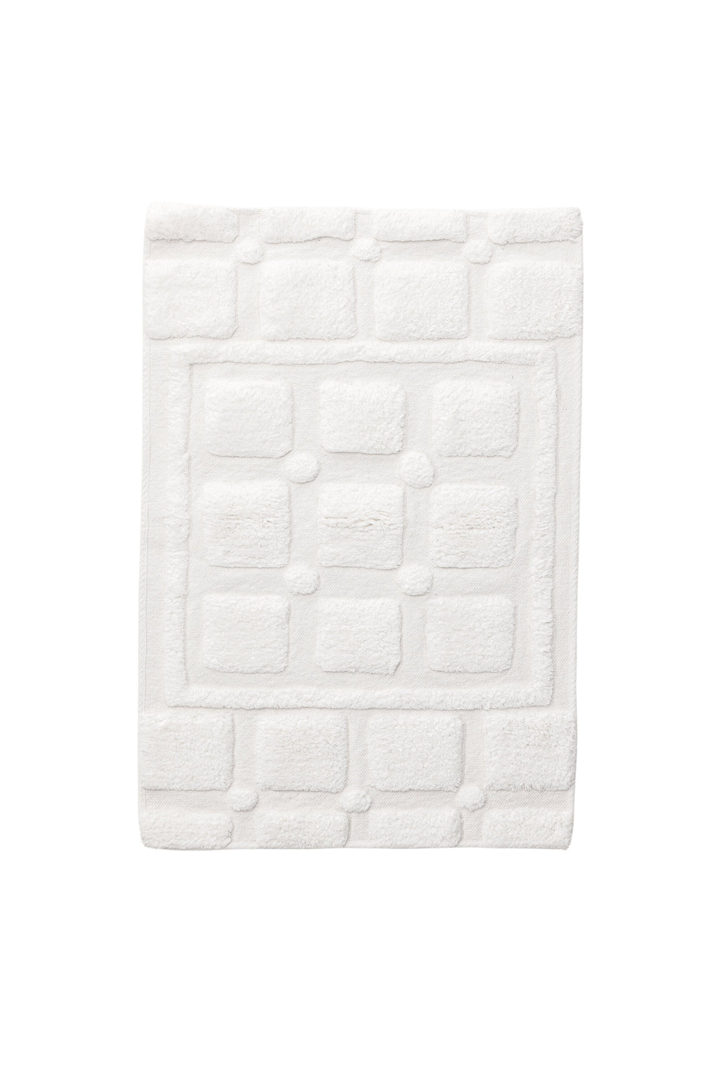 30144-101_1_os Putte Teppich Badematte Weiß 90 x 60 Baumwolle